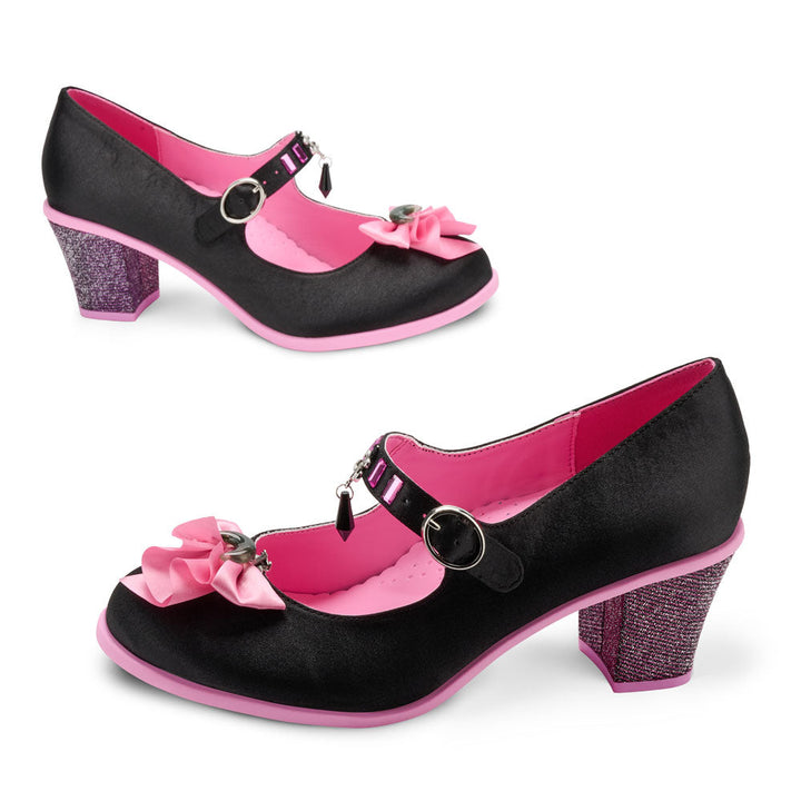 Black Moon Women's Mary Jane Mid Heels