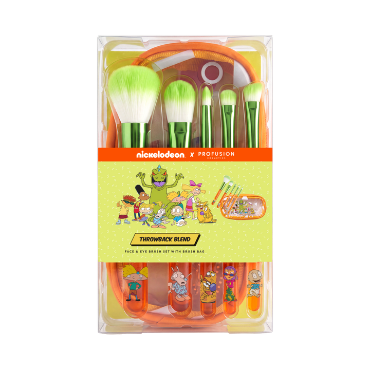Nick 90s | 5 PC Brush Set with Cosmetic Bag