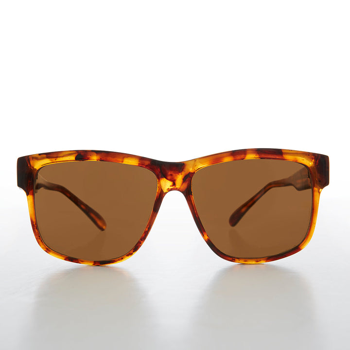 Large Square Block Frame Vintage Sunglass - Bryn