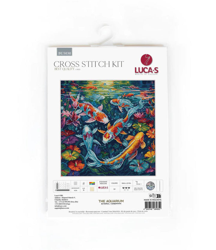 The Aquarium BU5030L Counted Cross-Stitch Kit