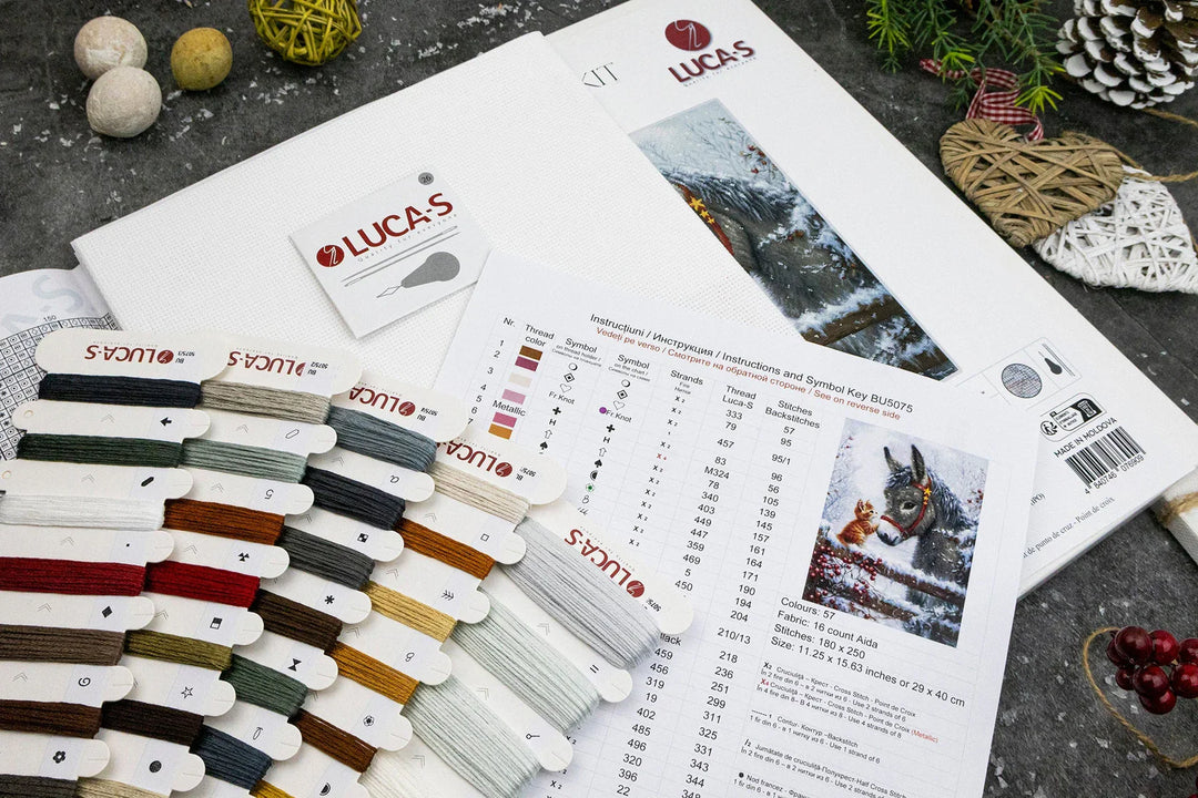 Warm Hug BU5075L Counted Cross-Stitch Kit