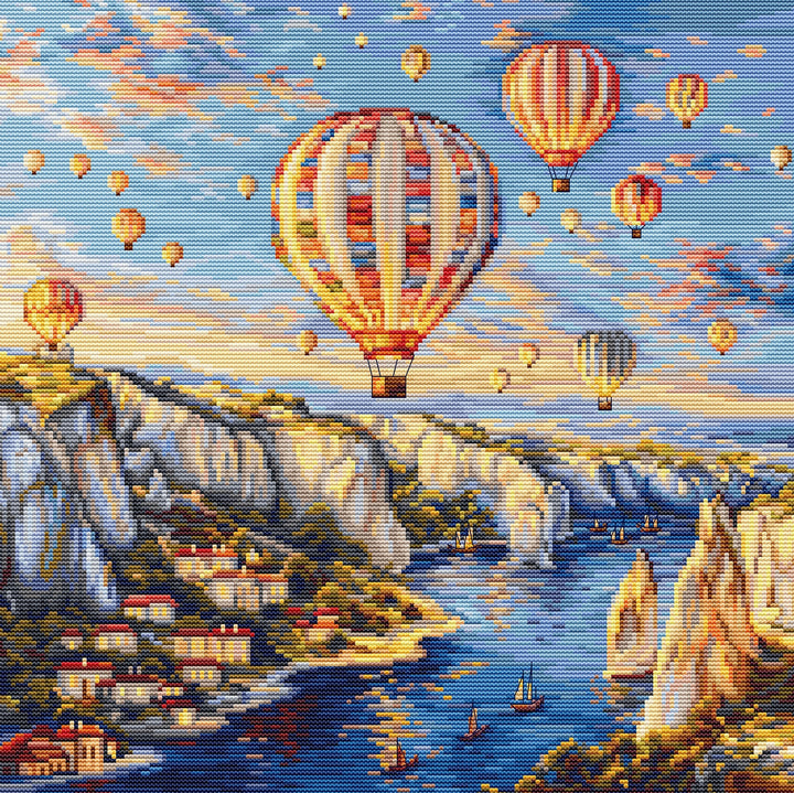 Cappadocia A Counted Cross-Stitch Kit by Luca-S BU5082L