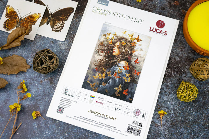 Passion in Flight Counted Cross-Stitch Kit by Luca-S BU5085L