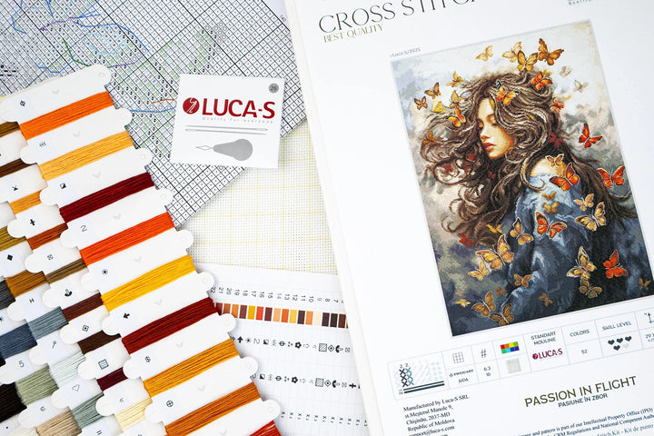 Passion in Flight Counted Cross-Stitch Kit by Luca-S BU5085L