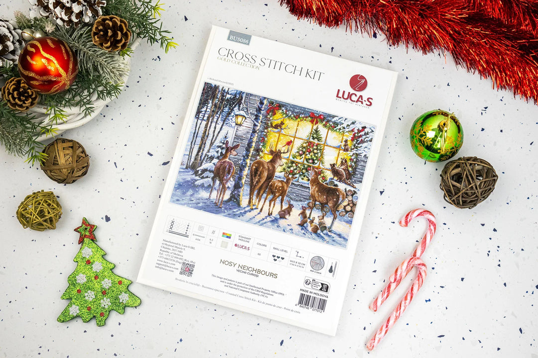 Nosy Neighbours Counted Cross-Stitch Kit by Luca-S BU5086L