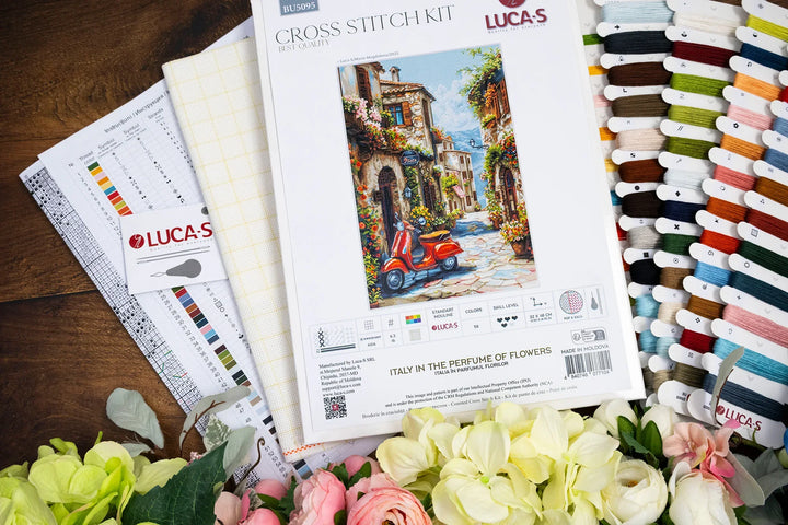 Italy in the Perfume of Flowers¬† Counted Cross-Stitch Kit by Luca-S BU5095L