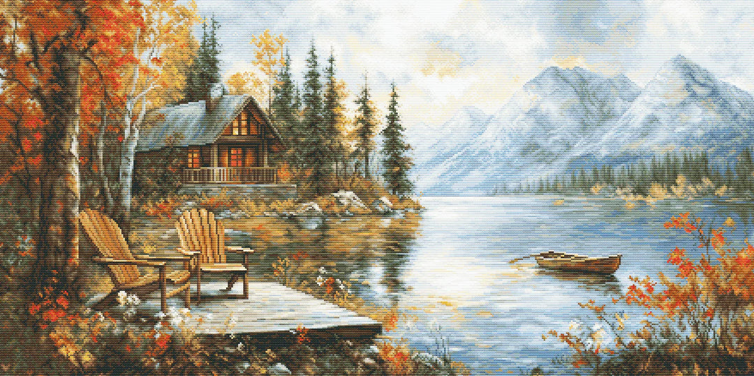 Echoes of a Golden Season B716L Counted Cross-Stitch Kit