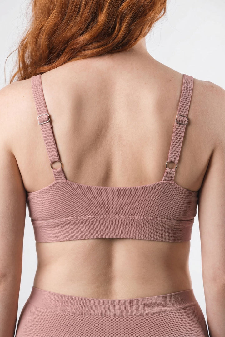 The Bell Pep | Red Chambray Boob Hammock™ Plunge Bralette