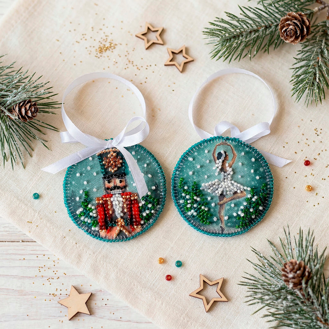 Ballet of the Winter Night Bead Embroidery Decoration Kit by Abris Art ABT-067