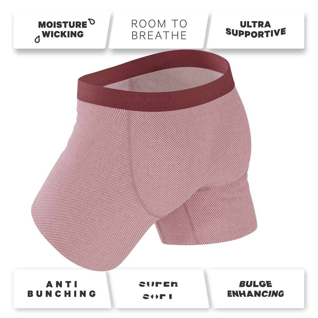 The Bell Pep | Red Chambray Ball Hammock® Pouch Underwear With Fly