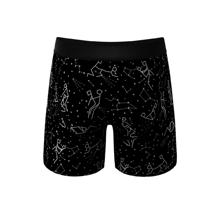 The Big Bang | Glow In The Dark Constellation Ball Hammock® Pouch Underwear With Fly