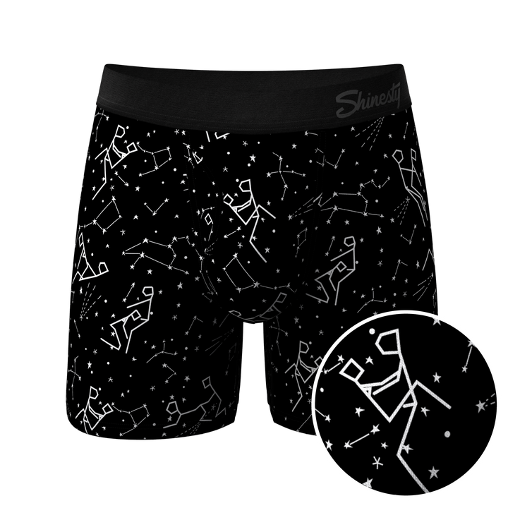 The Big Bang | Glow In The Dark Constellation Ball Hammock® Pouch Underwear With Fly