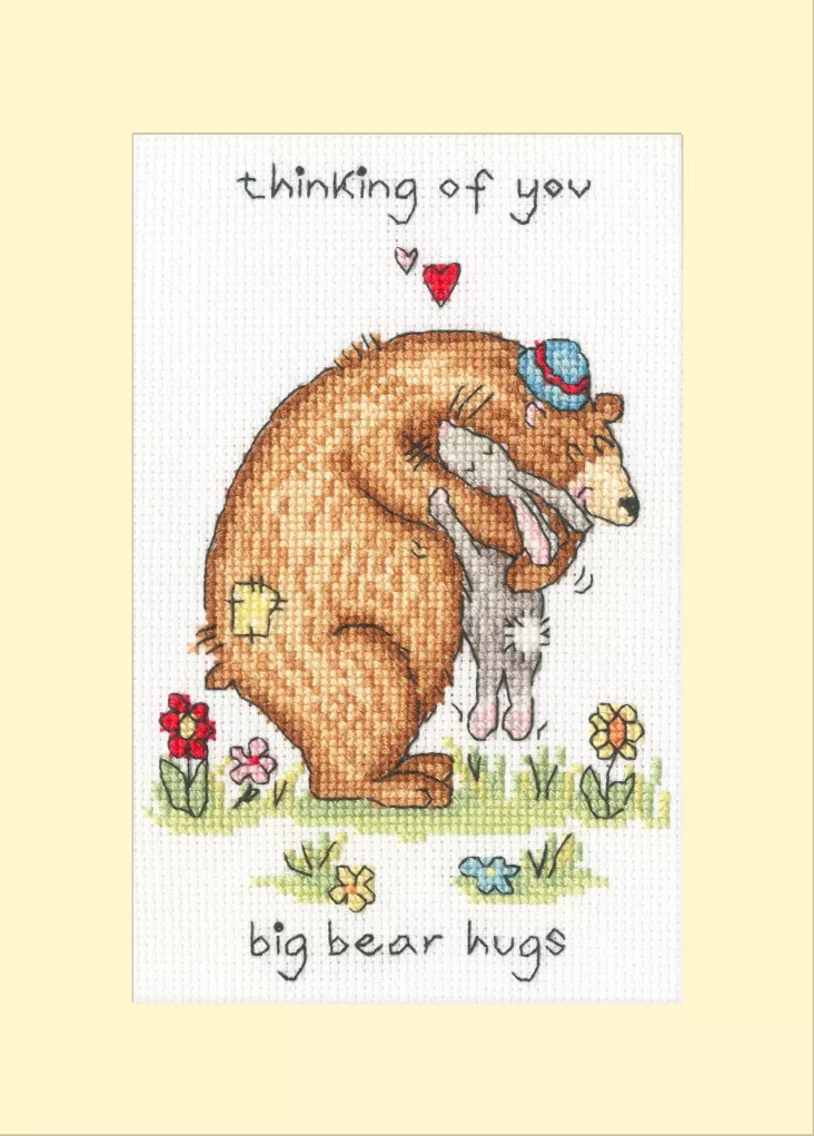 Big Bear Hugs XGC61 Counted Cross Stitch Kit