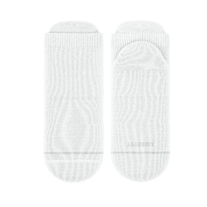 The Blizzard | Plain White Heel Hammock™ Ankle Socks