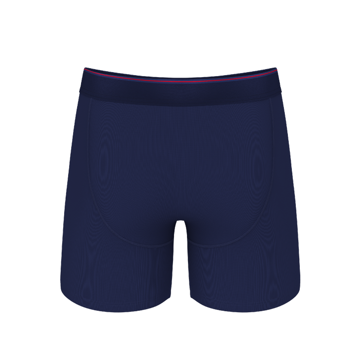 The Blueberry Pie | Red Tip Navy Ball Hammock® Pouch Underwear