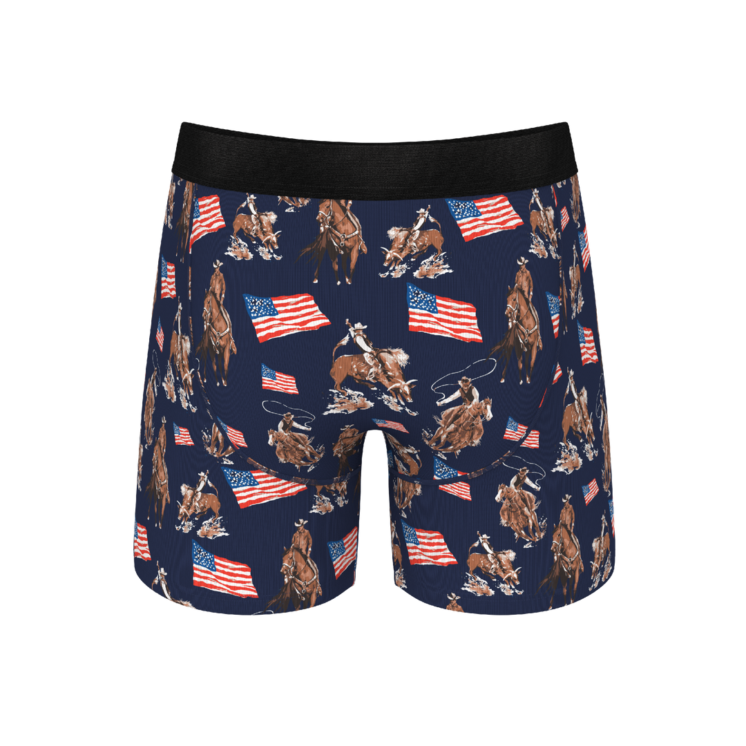 The Bootstraps & Chaps | Americana Cowboy Ball Hammock® Pouch Underwear With Fly