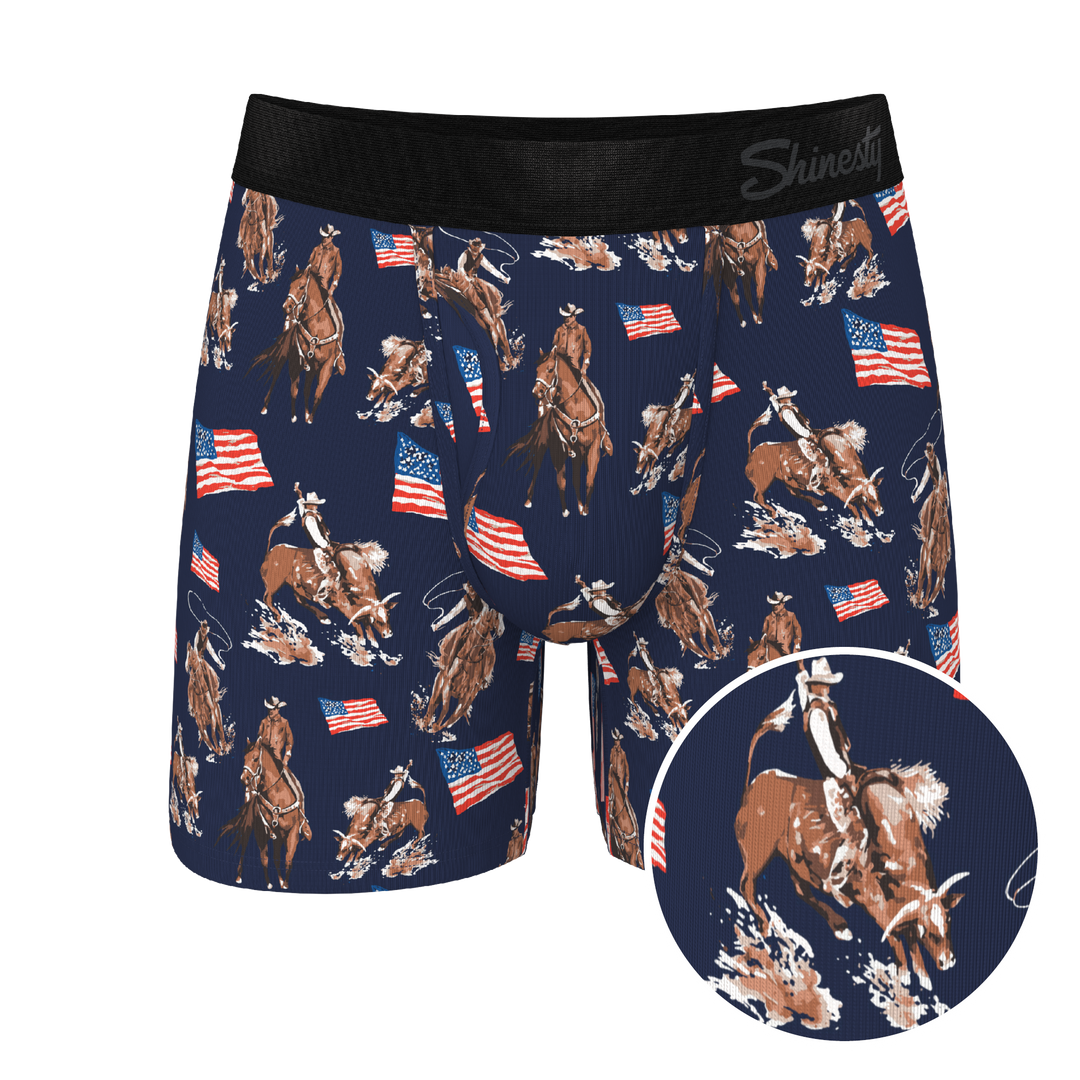 The Bootstraps & Chaps | Americana Cowboy Ball Hammock® Pouch Underwear With Fly