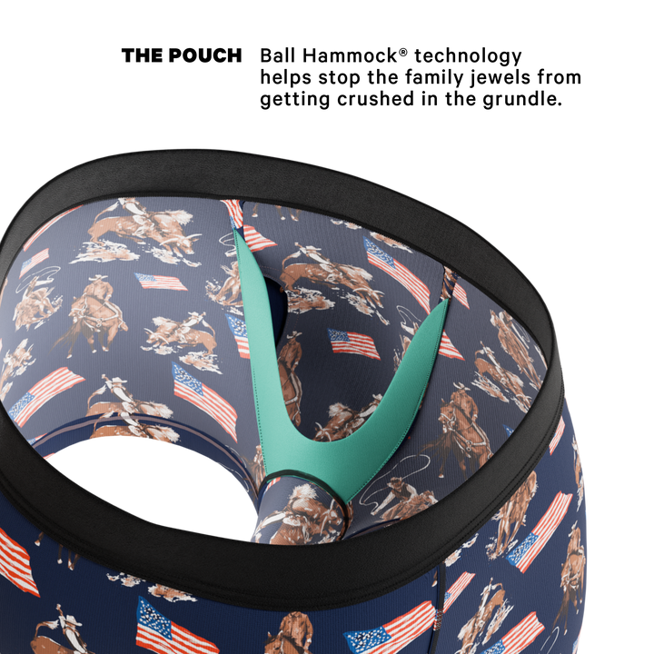 The Bootstraps & Chaps | Americana Cowboy Ball Hammock® Pouch Trunks Underwear