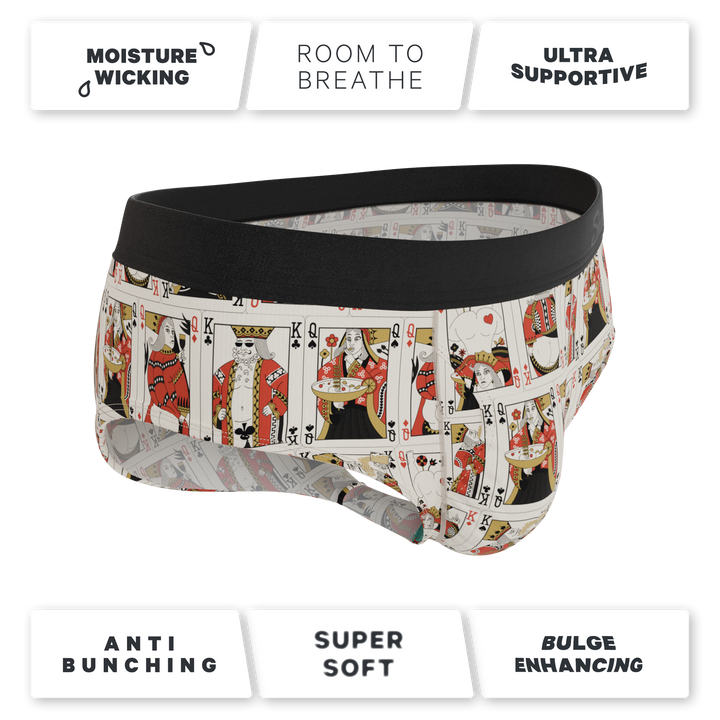 The Bottomless Blackjack | Vintage Playing Cards Ball Hammock® Pouch Underwear Briefs