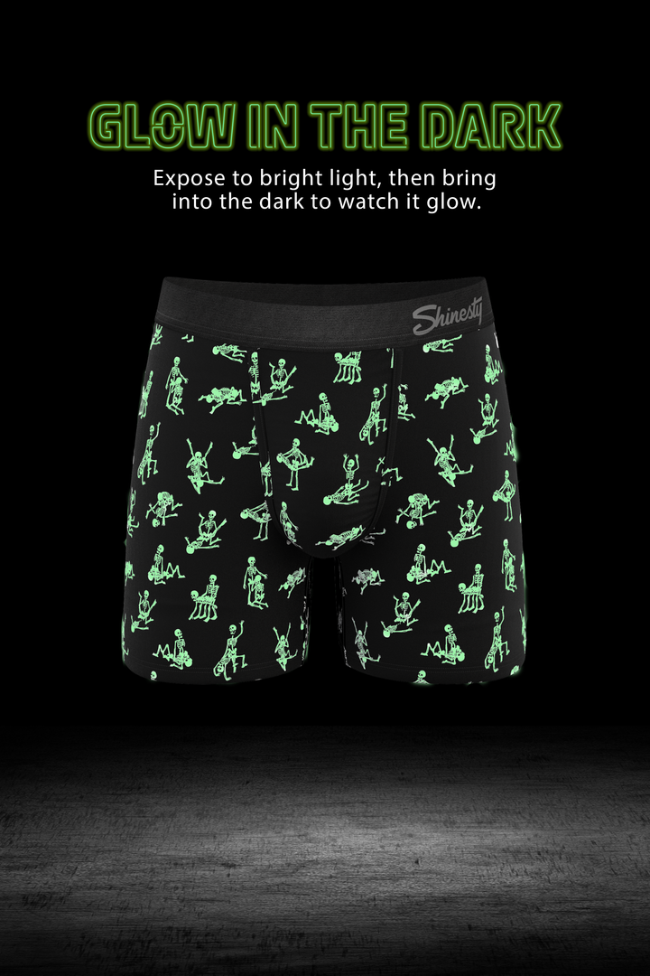 The Bare Back Bones | Glow in the Dark Skeletons Ball Hammock® Pouch Trunks Underwear