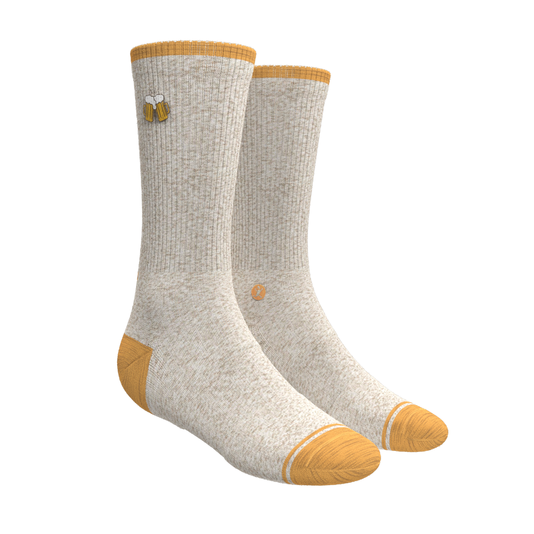 The Brewski | Beer Heel Hammock™ Crew Socks