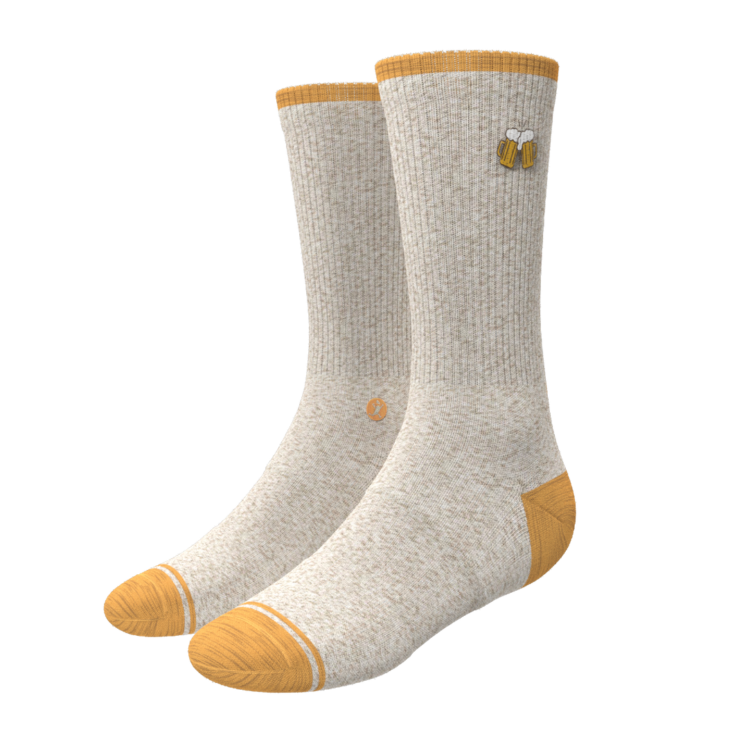 The Brewski | Beer Heel Hammock™ Crew Socks