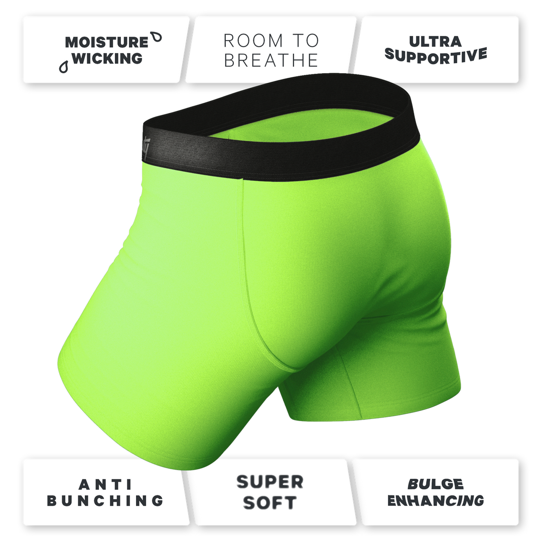 The Supernova | Bright Green Ball Hammock® Pouch Underwear