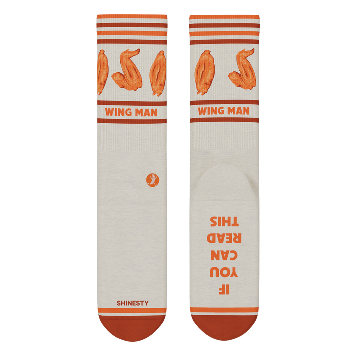 The Buffalo & Blue | Chicken Wings Heel Hammock™ Crew Socks