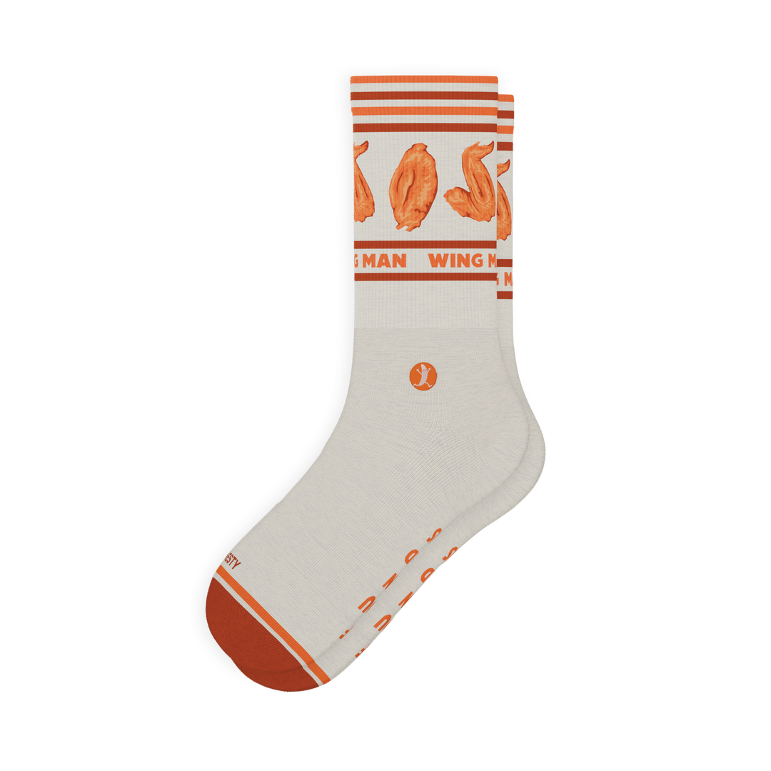 The Buffalo & Blue | Chicken Wings Heel Hammock™ Crew Socks