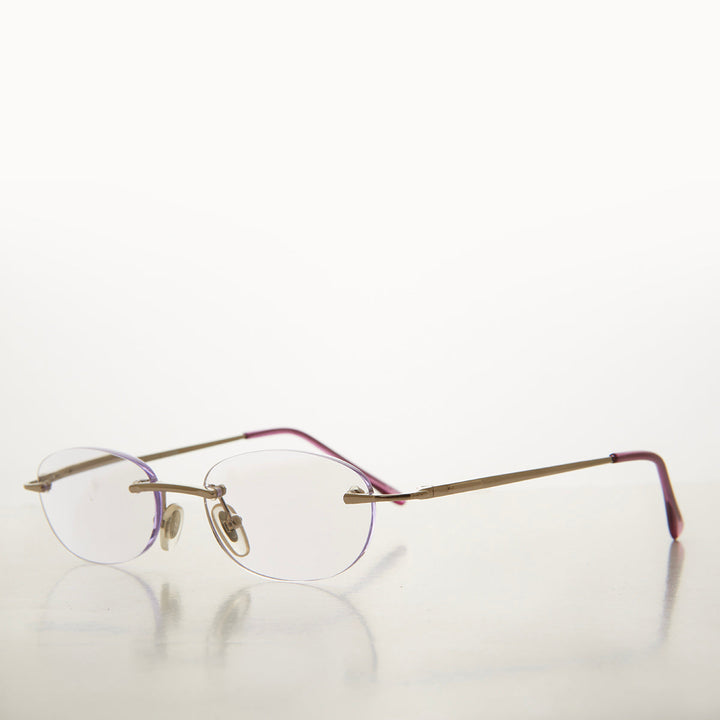 Rimless Half Frame Reading Glasses - Carlton