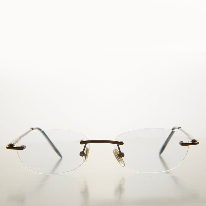 Rimless Half Frame Reading Glasses - Carlton