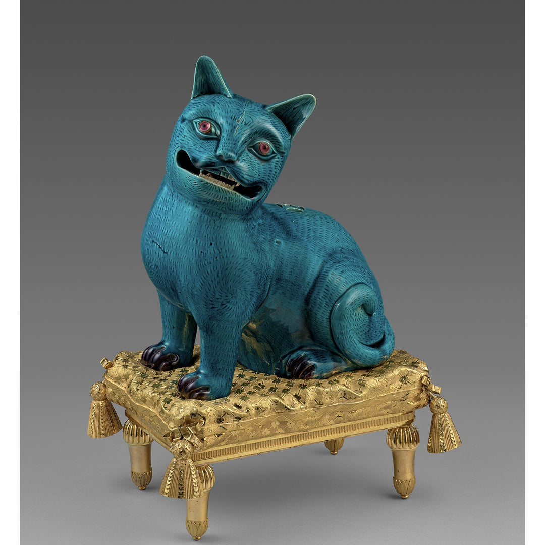 Purrquoise Cat Enamel Magnet
