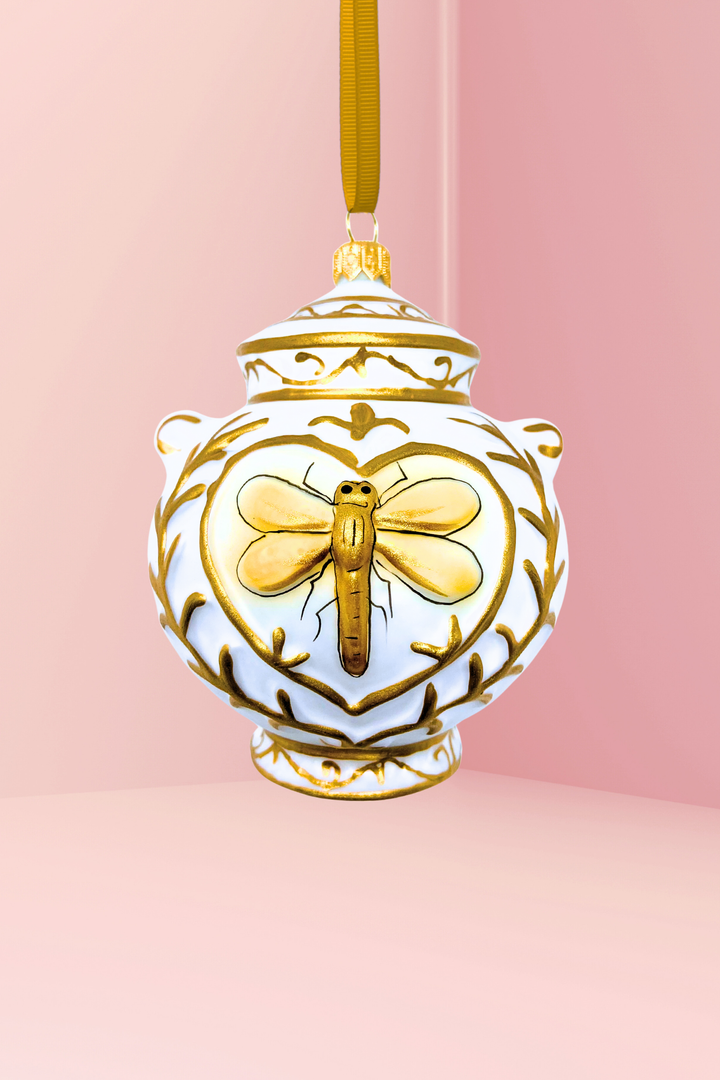 Chateau Soleil Canister Glass Ornament