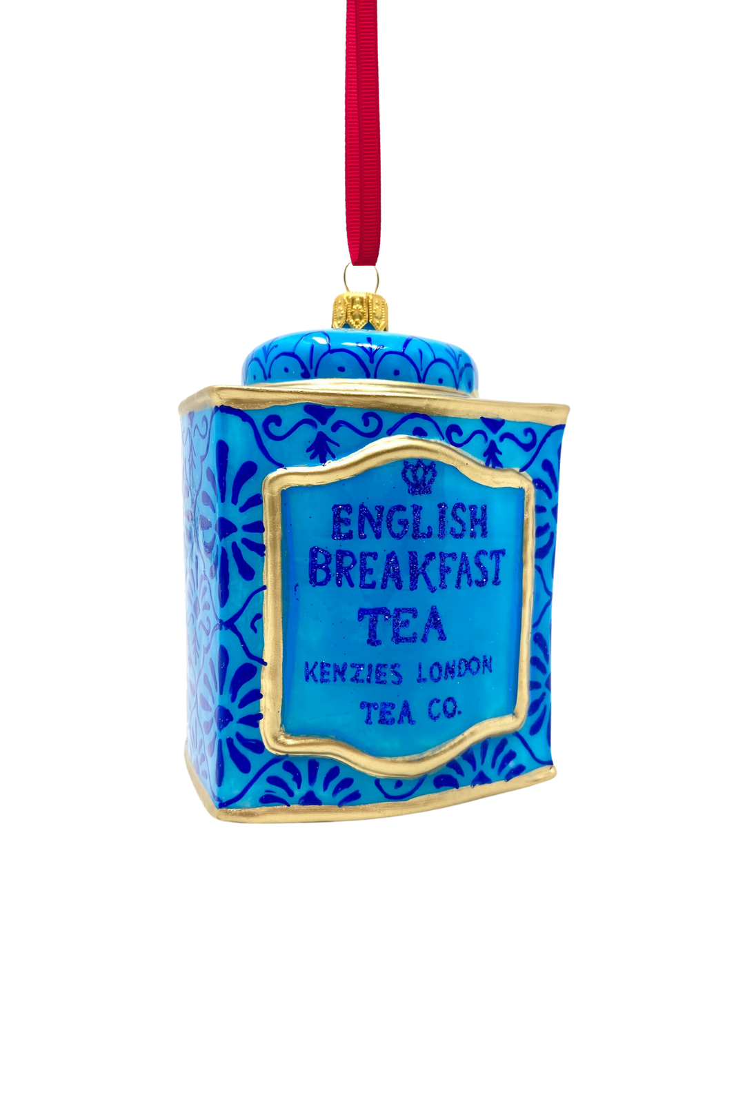 Chester Tea Tin Glass Ornament