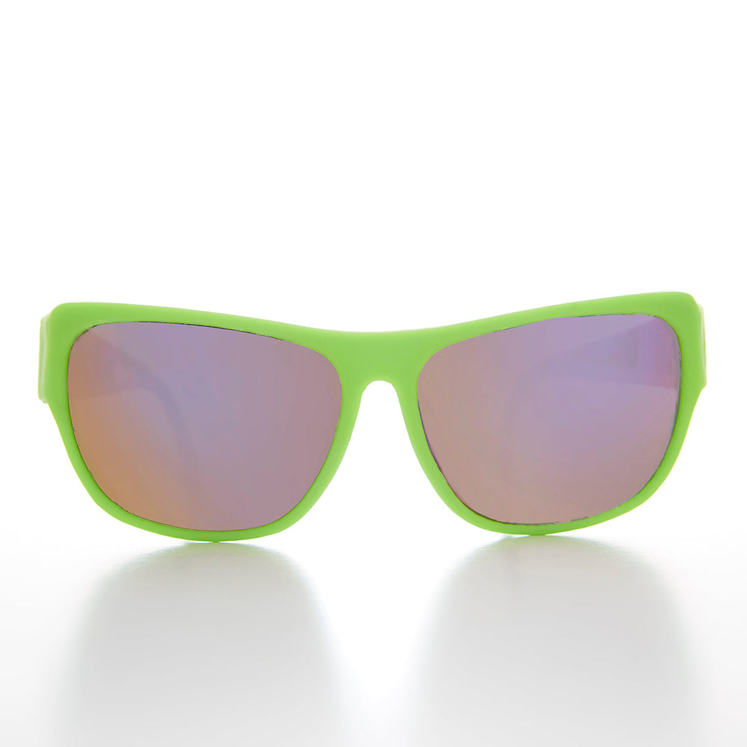 80s Neon Sunglass with Black Temples - Chewy