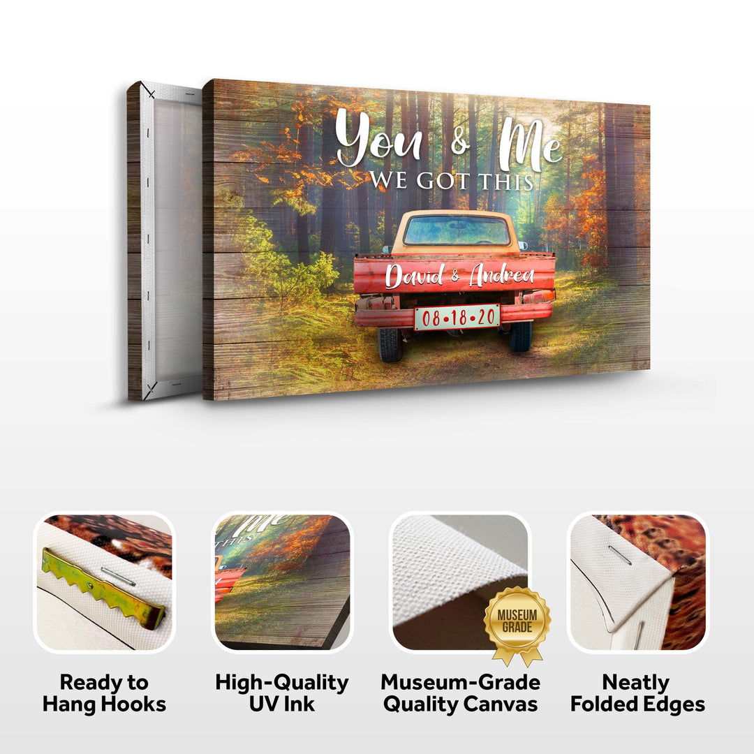 We Got This Couple Red Truck Sign