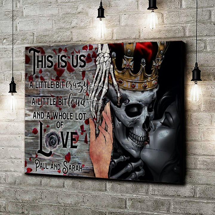 This Is Us Personalized Gothic Couple Sign - Ideal Gothic Decor For Home