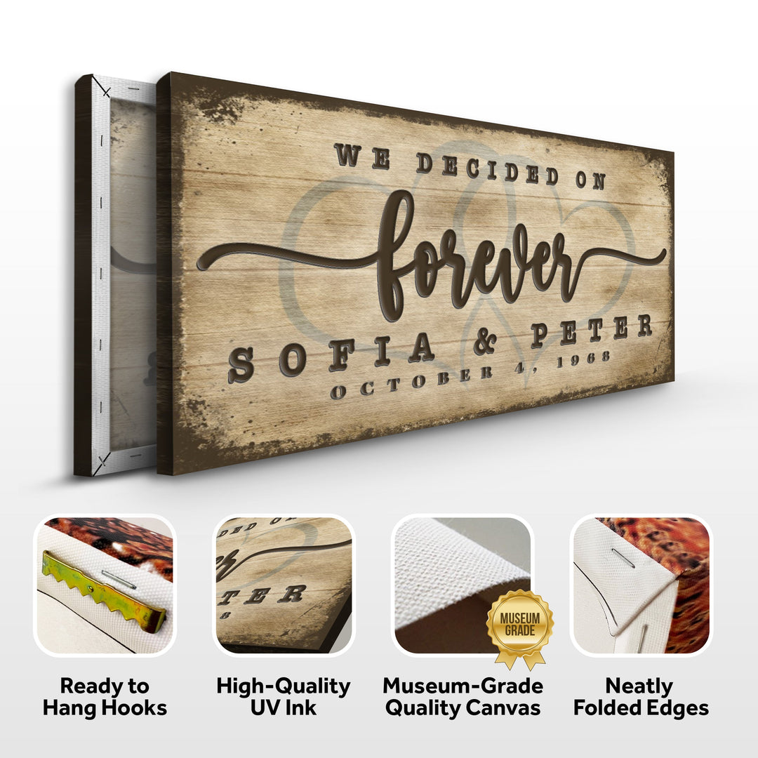 We Decided On Forever Sign II