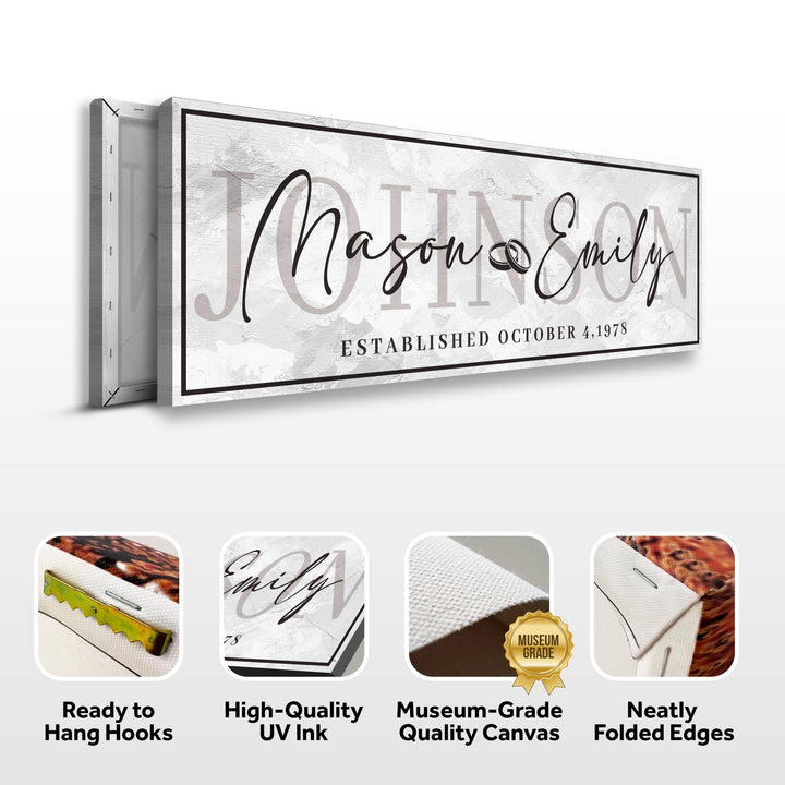Last Name Wedding Gift Sign