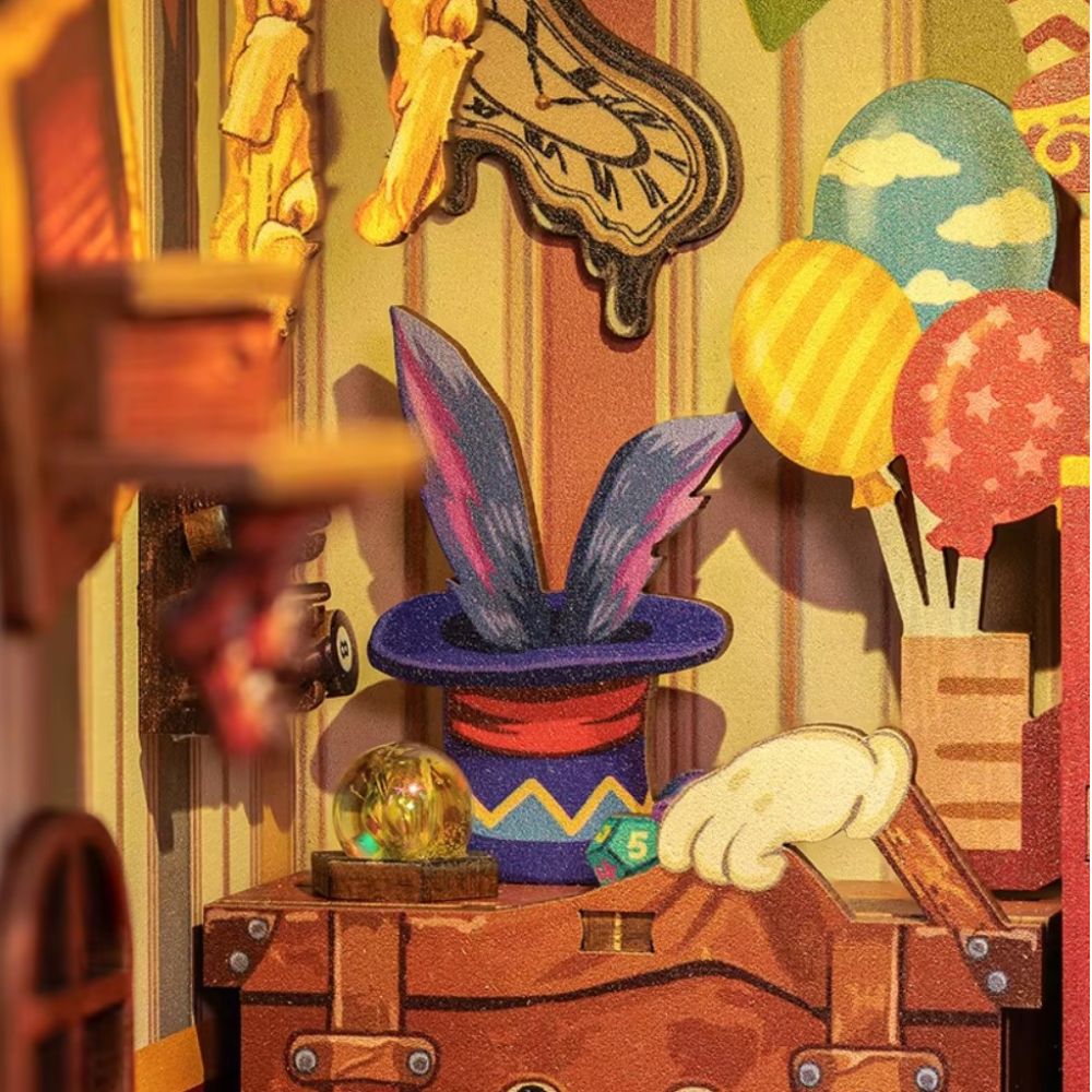 Amazing Toys Store Dollhouse Book Nook Kit - Miniature Wizardi Roombox Kit