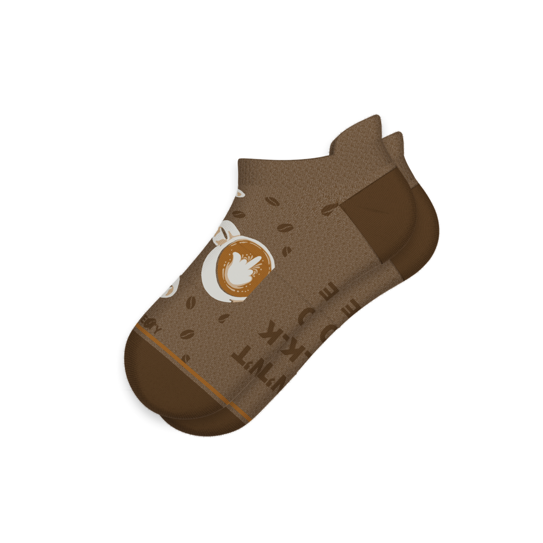 The Caf-fiend | Coffee Heel Hammock™ Ankle Socks