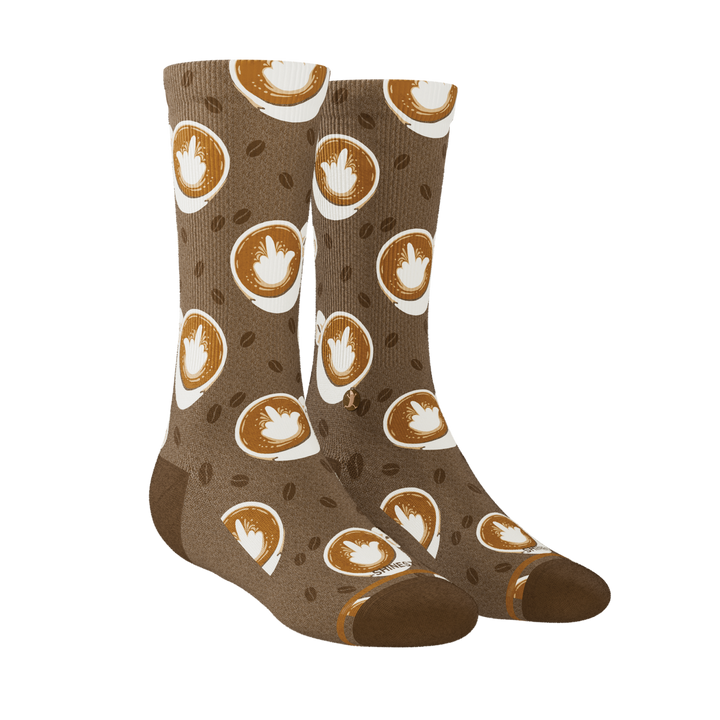 The Caf-fiend | Coffee Heel Hammock™ Crew Socks