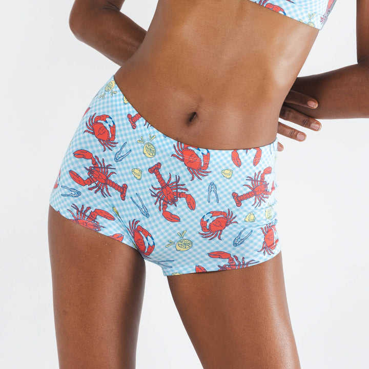 The Cajun Cookout | Summer Crabs Modal Boyshort Underwear