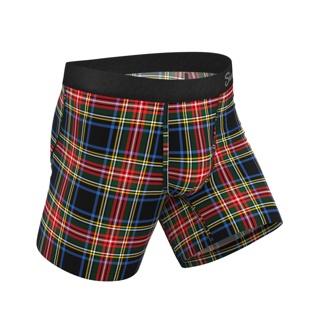 The Cappuccino | Holiday Tartan Plaid Ball Hammock® Pouch Underwear