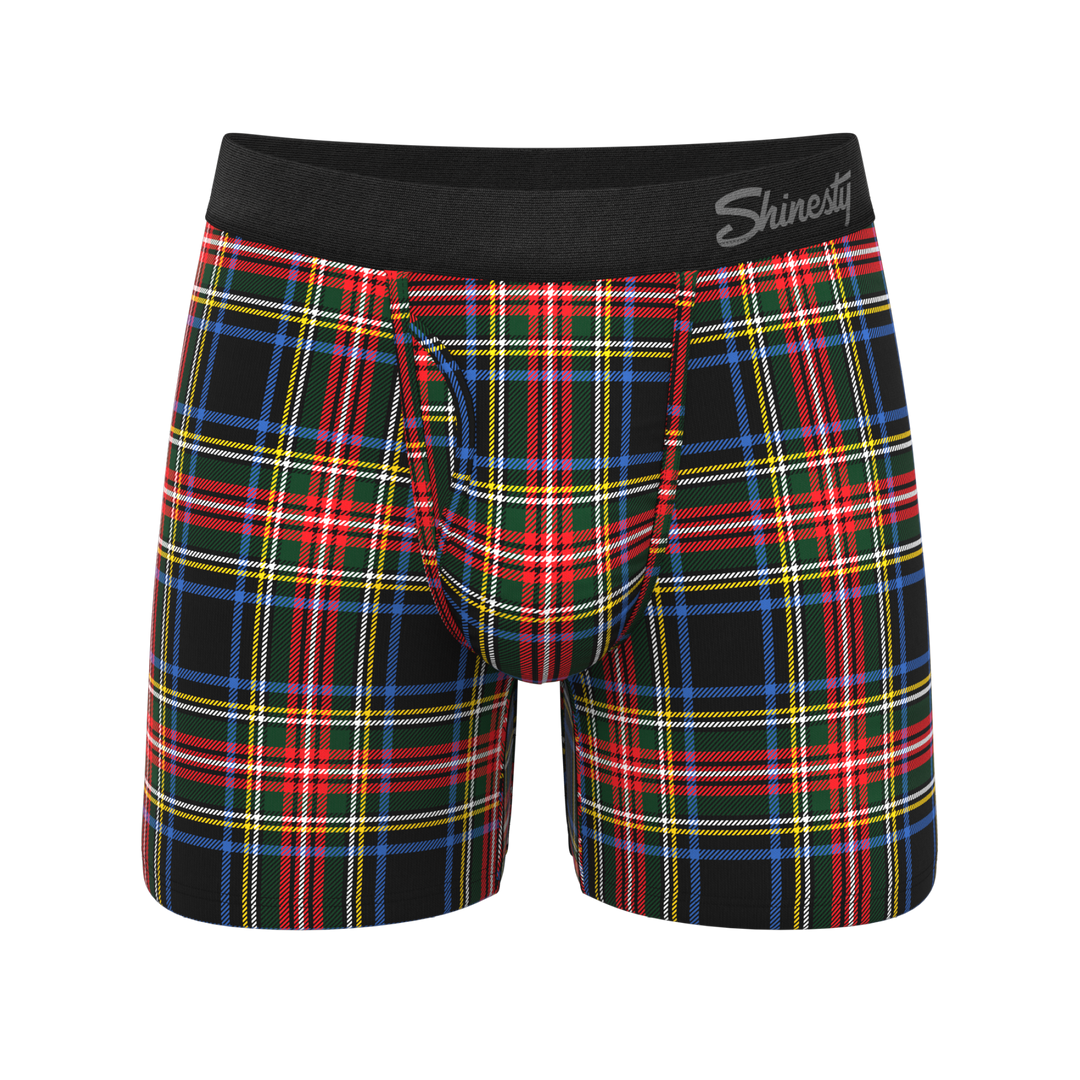 The Cappuccino | Holiday Tartan Plaid Ball Hammock® Pouch Underwear With Fly