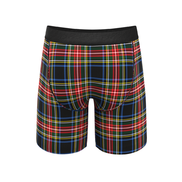 The Cappuccino | Holiday Tartan Plaid Long Leg Ball Hammock® Pouch Underwear With Fly