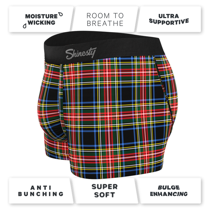 The Cappuccino | Holiday Tartan Plaid Ball Hammock® Pouch Trunks Underwear