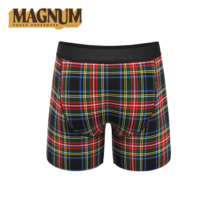 The Cappuccino | Holiday Tartan Plaid Ball Hammock® Magnum Big Pouch Underwear