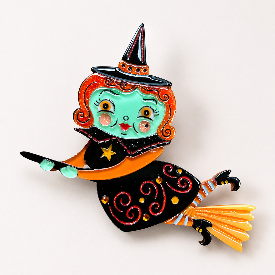Broomhilda Brooch by Johanna Parker x Lipstick & Chrome