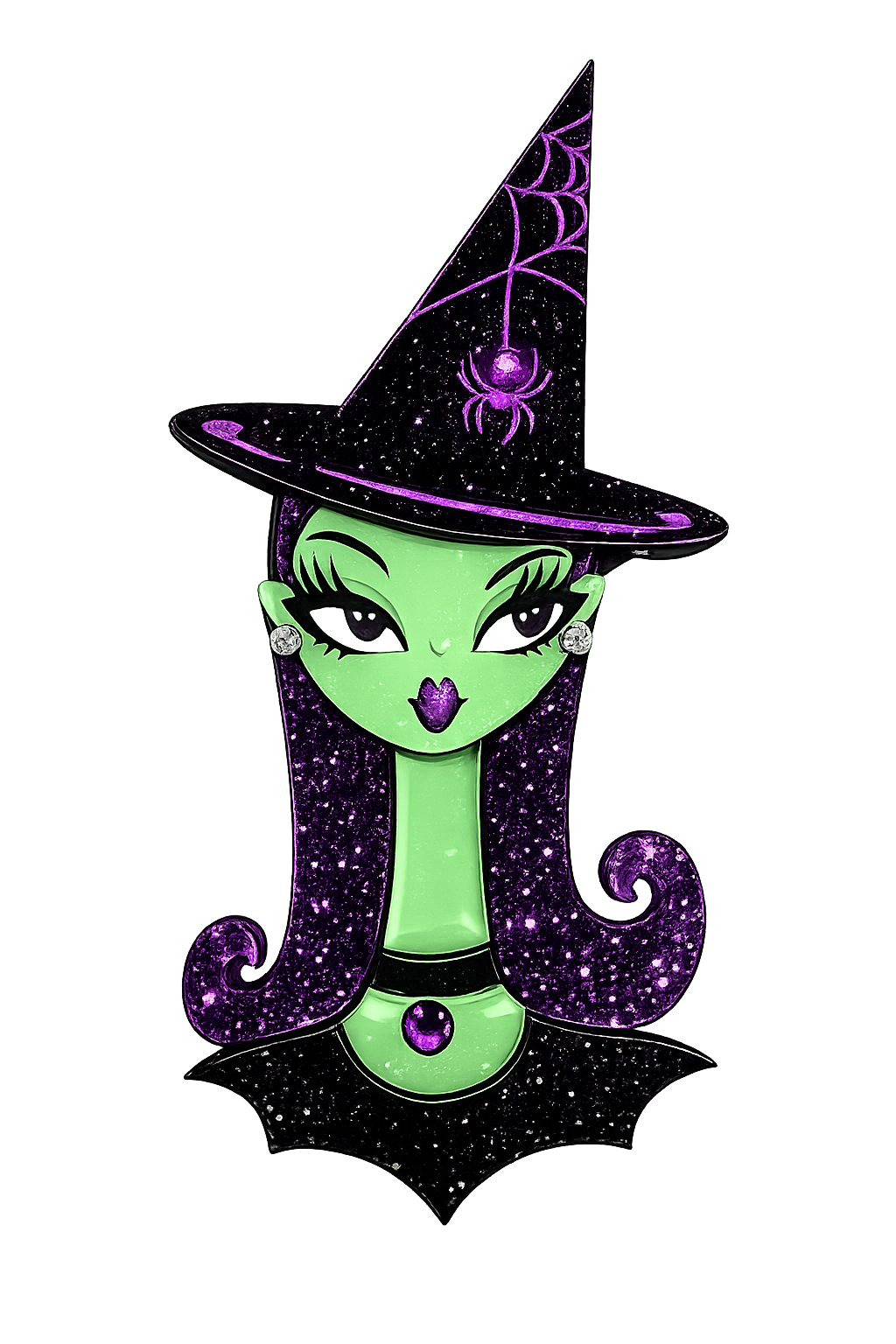 Hex Appeal Spooky Doll Brooch by Miss Fluff x Lipstick & Chrome